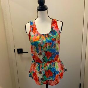 Beautiful floral summer top by no boundaries size 7 to 9.